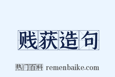 贱获造句是什么意思的图片